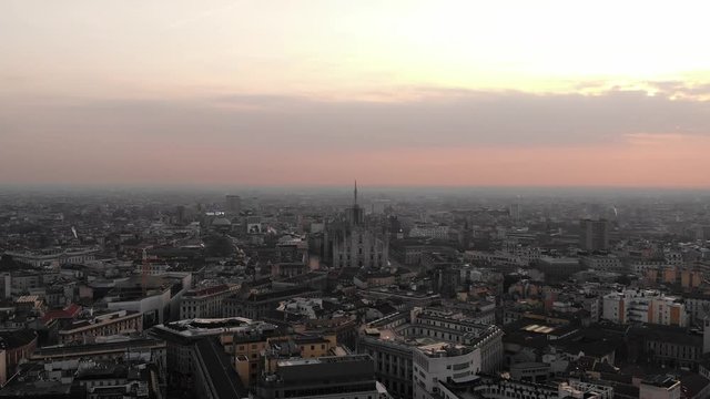 sunrise in Milan