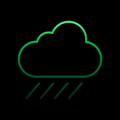 rain line nolan icon. Simple thin line, outline vector of camping icons for ui and ux, website or mobile application
