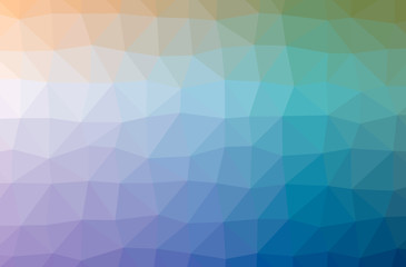 Obraz premium Illustration of abstract Blue, Yellow horizontal low poly background. Beautiful polygon design pattern.