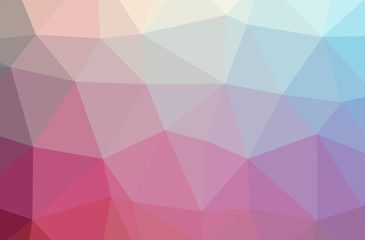 Obraz premium Illustration of abstract Pink horizontal low poly background. Beautiful polygon design pattern.