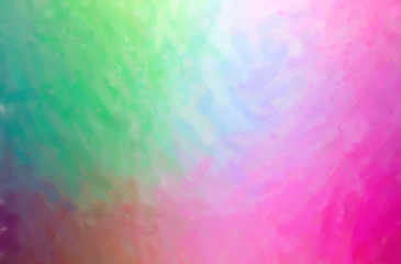 Abstract illustration of green, pink Dry Brush Oil Paint background