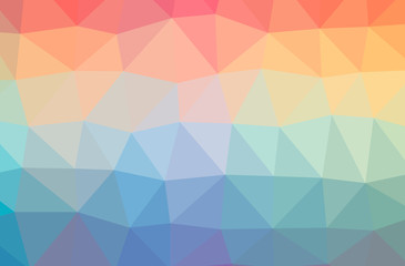 Illustration of abstract Orange horizontal low poly background. Beautiful polygon design pattern.