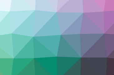 Obraz premium Illustration of abstract Blue, Green horizontal low poly background. Beautiful polygon design pattern.