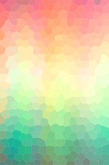 Abstract illustration of green, pink, red, yellow Little Hexagon background