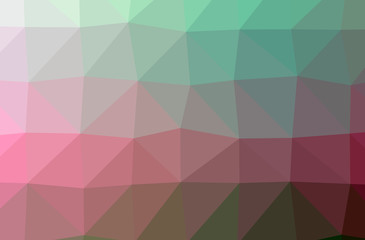 Fototapeta premium Illustration of abstract Green, Red horizontal low poly background. Beautiful polygon design pattern.