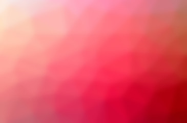 Abstract illustration of red through the tiny glass background