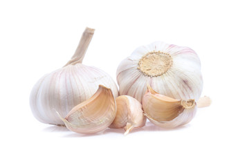 garlic isolated on white background