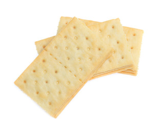Cracker isolated on over white background