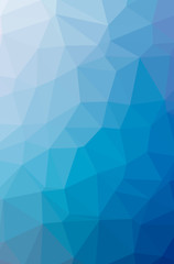 Fototapeta premium Illustration of abstract Blue vertical low poly background. Beautiful polygon design pattern.