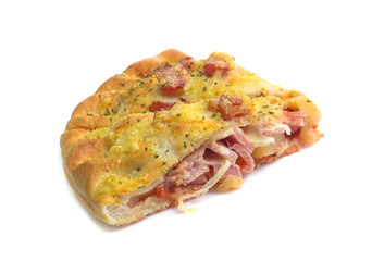 Pizza  puff isolated on a white background