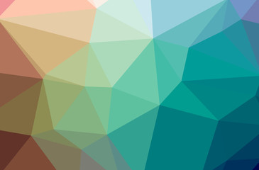 Illustration of abstract Blue And Yellow horizontal low poly background. Beautiful polygon design pattern.