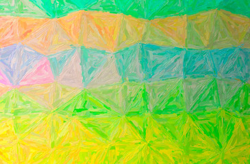 Fototapeta na wymiar Abstract illustration of green, yellow Large Color Variation Impasto background