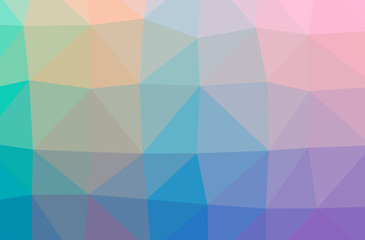 Illustration of abstract Blue And Red horizontal low poly background. Beautiful polygon design pattern.