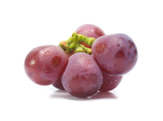 red grape  isolated on white