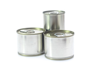 aluminum can isolated on white background