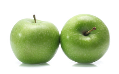 Green apple isolated on white background