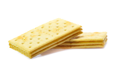 sandwich crackers isolated on white