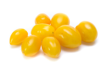 cherry tomatoes on white background