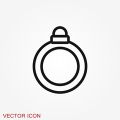 Ring icon, engagement and wedding ring. Vector illustration