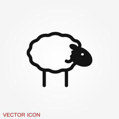 Sheep icon. Animal symbol, Logo design for the company.