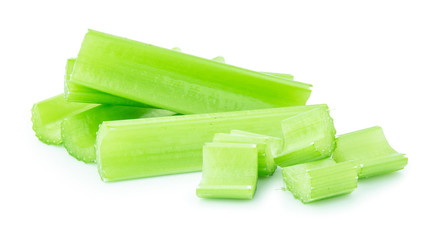 celery isolated on white backgroud ,vegetable