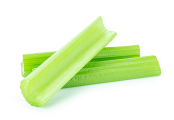 celery isolated on white backgroud ,vegetable