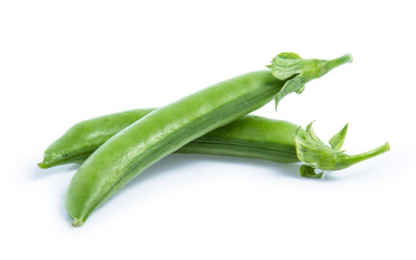 green Pea vegetable isolated on white background