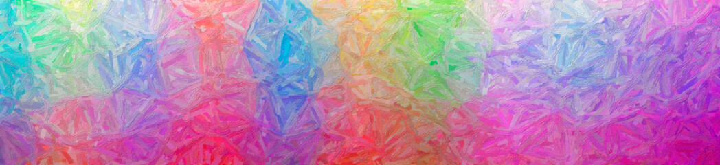 Naklejka premium Abstract illustration of green, purple Colorful Impasto background