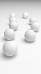 White abstract background. Lowpoly backdrop. Crumpled paper. 3D illustration