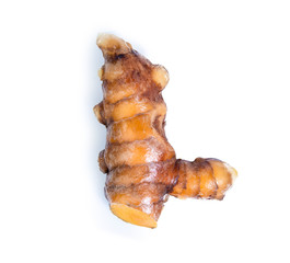 turmeric isolated on white background