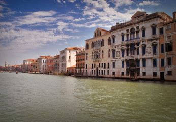Fototapeta na wymiar View on the Grand canal of Venice