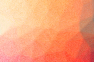 Abstract illustration of orange Impasto background