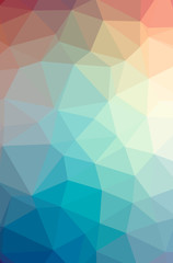 Obraz premium Illustration of abstract Blue And Yellow vertical low poly background. Beautiful polygon design pattern.