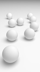 White abstract background. Lowpoly backdrop. Crumpled paper. 3D illustration