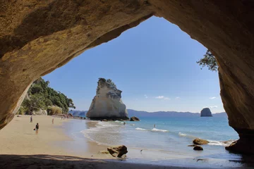 Outdoor-Kissen Cathedral Cove NZ © Annika