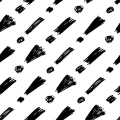 Seamless pattern with exclamation mark symbol