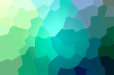 Illustration of abstract Blue, Green, Yellow And Purple Big Hexagon Horizontal background.
