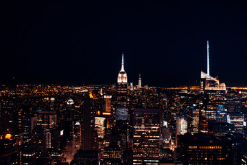 New York City Night Skyline