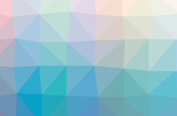 Fototapeta premium Illustration of abstract Blue, Purple And Green horizontal low poly background. Beautiful polygon design pattern.