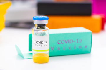 Coronavirus, Covid 19 virus, vaccine vial