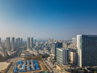 Naklejka na ściany i meble Panoramic view of Nanchang, the capital of Jianxi