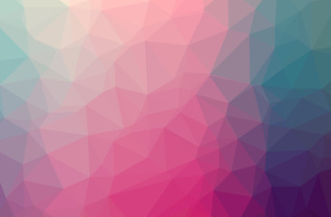 Illustration of abstract Pink horizontal low poly background. Beautiful polygon design pattern.
