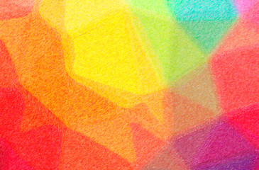 Fototapeta premium Abstract illustration of orange, pink, red, yellow Color Pencil High Coverage background