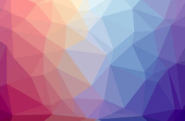 Fototapeta na wymiar Illustration of abstract Blue And Orange horizontal low poly background. Beautiful polygon design pattern.