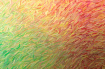 Abstract illustration of green, orange, yellow Large Color Variation Oil Paint background