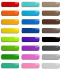 Web Buttons Colorful Set Image - 348524759