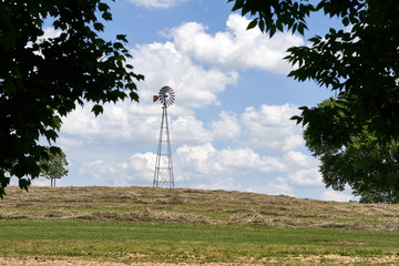 wind mill on a hill