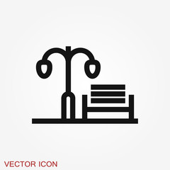 Urban vector icon, city symbol isolated on background.