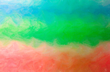 Obraz premium Abstract illustration of blue, green, pink, red Wax Crayon background