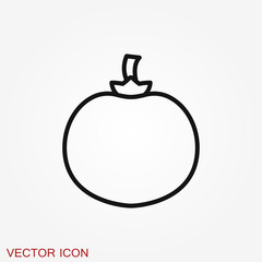 Vegetables vector icon, symbol isolated on background.